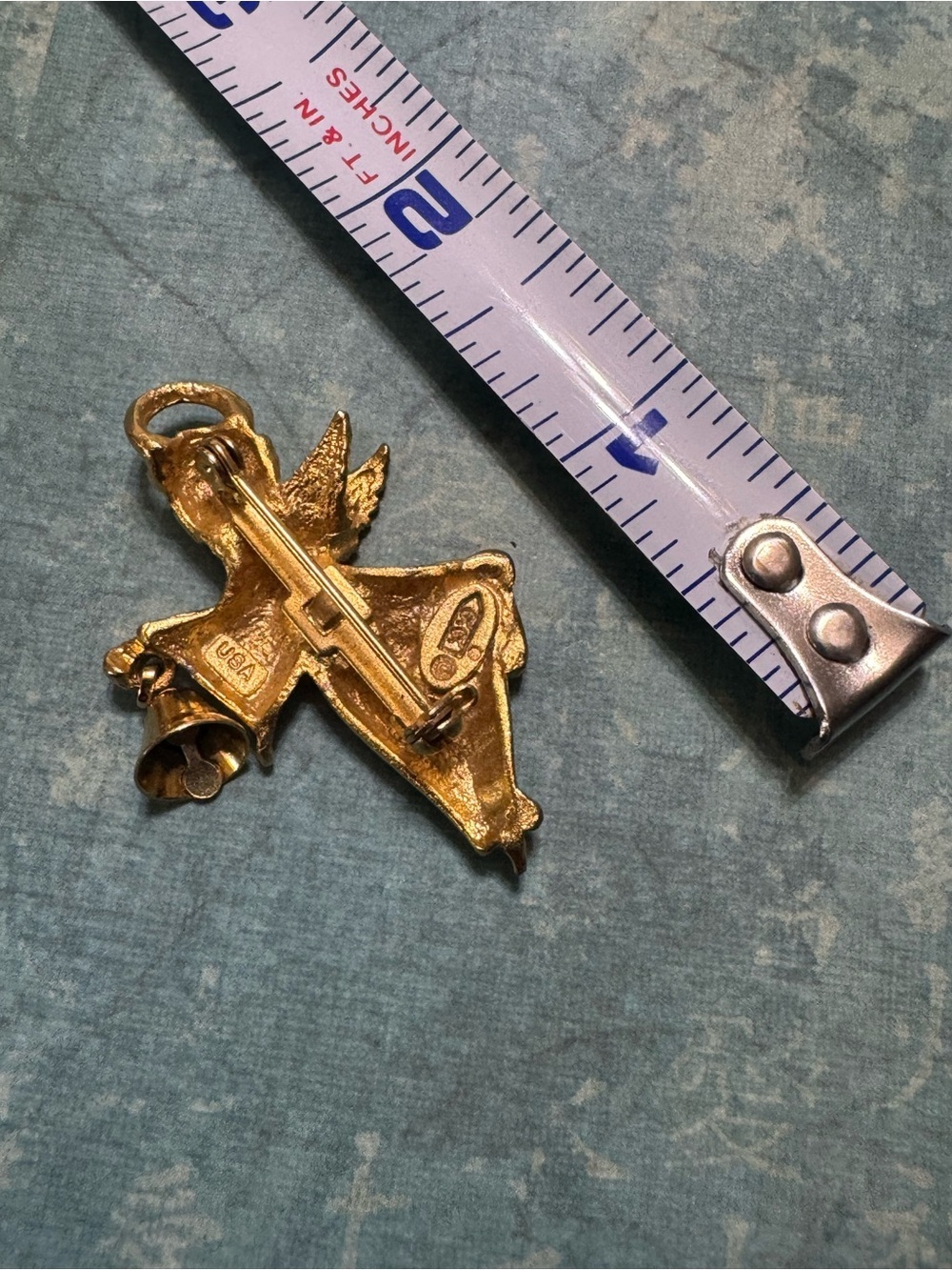 VINTAGE ROBIN RUSH ANGEL BROOCH - Picture 4 of 7